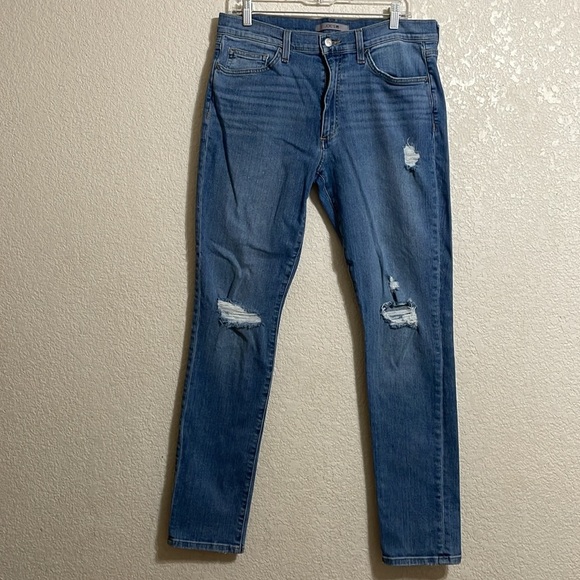 Joe's Jeans Women's Straight Leg Jeans - Distressed Blue - Picture 1 of 10